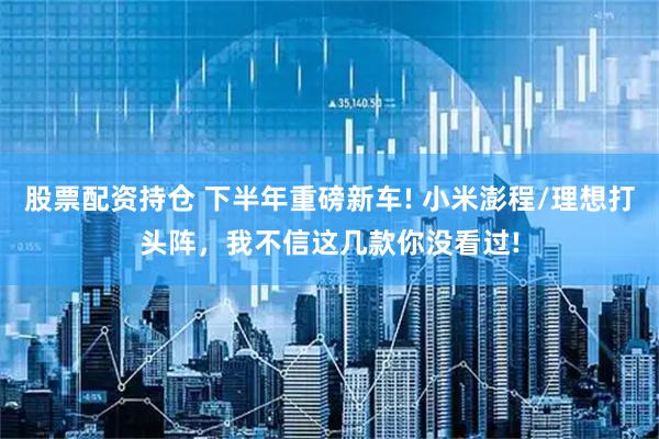 股票配资持仓 下半年重磅新车! 小米澎程/理想打头阵，我不信这几款你没看过!